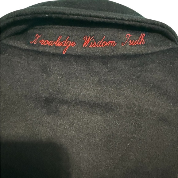 Robert Graham Men's Car Coat Wool Blend Size Large Navy blue - Picture 4 of 9